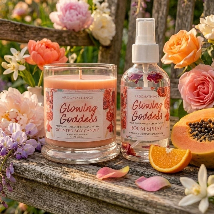 Glowing Goddess Candle & Room Spray