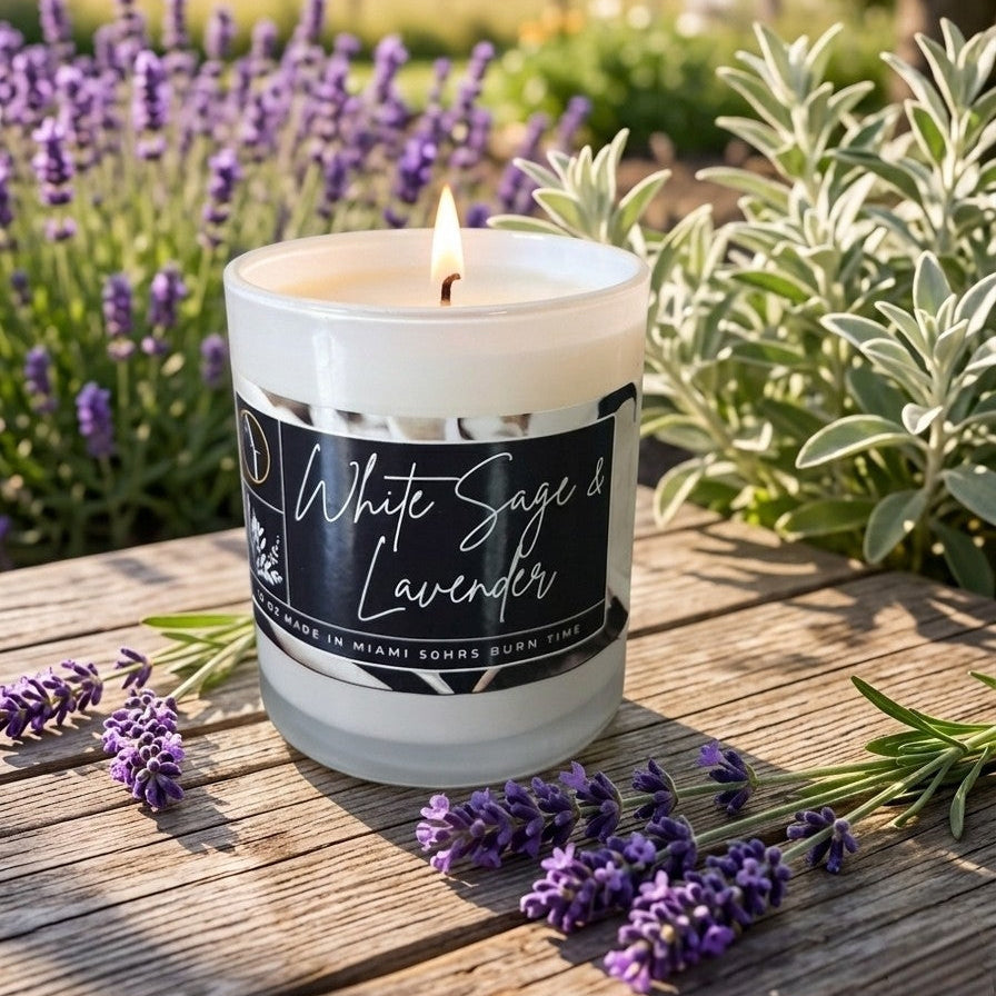 White Sage & Lavender Candle