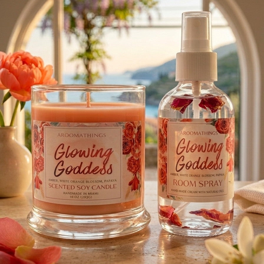 Glowing Goddess Candle & Room Spray