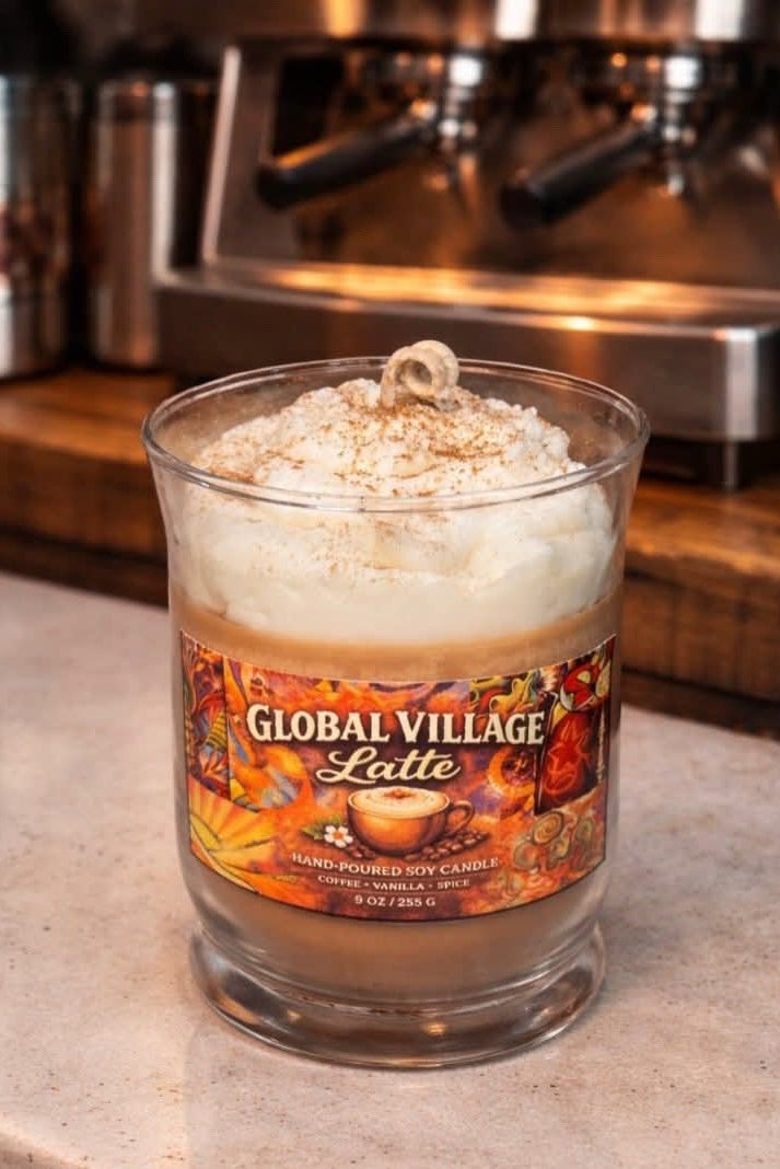 Global Village Latte Candle
