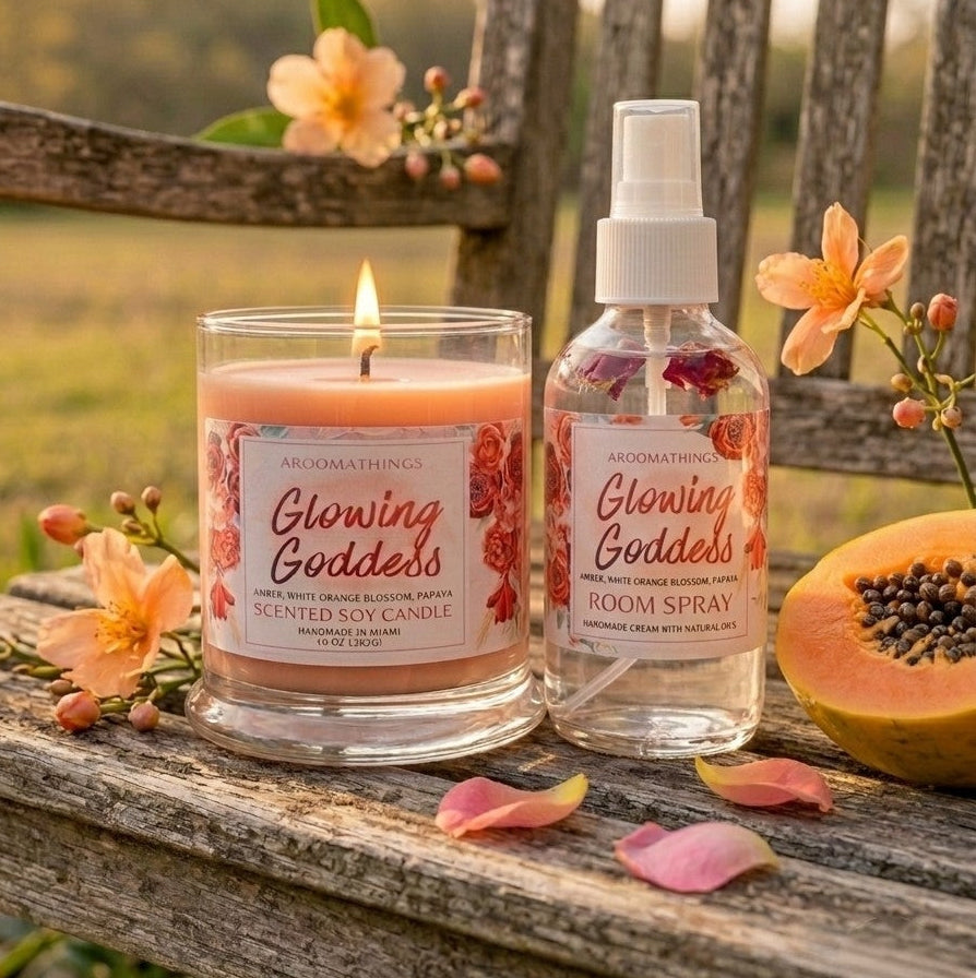 Glowing Goddess Candle & Room Spray